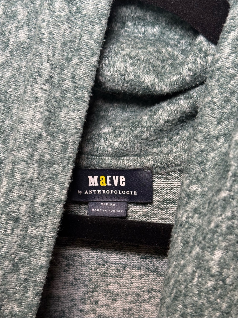 Maeve Heathered Sage Cowl-Neck Sweater - Picture 3 of 5